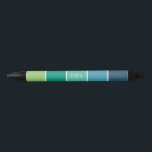 Bolígrafo De Tinta Negra Bloques de color de Guay con estilo Personalizados<br><div class="desc">El diseño de bloques de color moderno y elegante puede ser personalizado con su monograma,  iniciales,  nombre o cualquier texto de su elección para un regalo de oficina perfecto,  herramienta promocional,  etc</div>