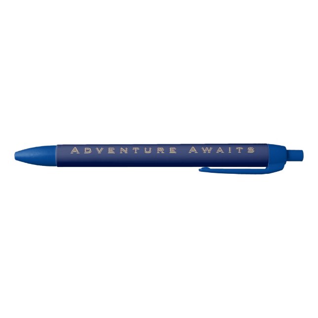 Bolígrafo De Tinta Negra Blue Adventure Kugelschreiber (Parte de abajo)