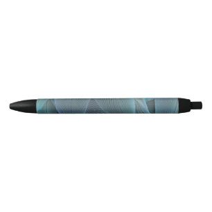 Bolígrafo De Tinta Negra Blue Feather