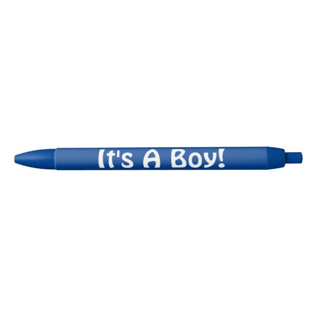 Bolígrafo De Tinta Negra Blue It's A Boy Hand Out Pens (Anverso)