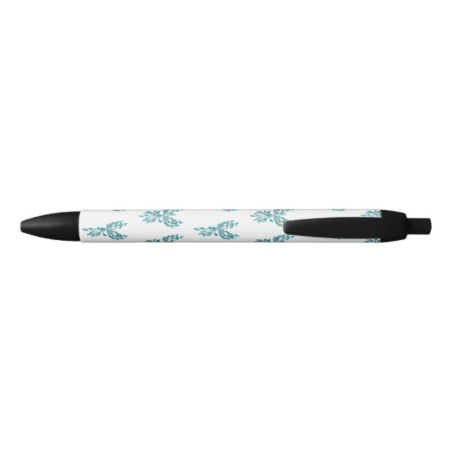 Bolígrafo De Tinta Negra Blue Phoenix Rising en Blanco (Reverso)