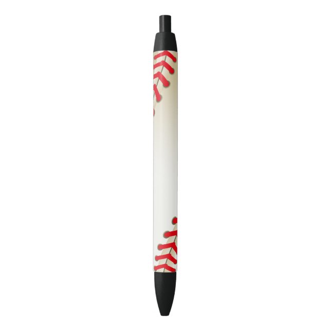 Bolígrafo De Tinta Negra Bola del softball del béisbol (Frente vertical)