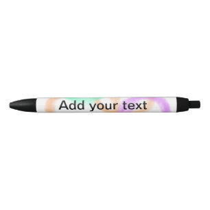 Bolígrafo De Tinta Negra bolas de círculo de acuarela colorida minimalista