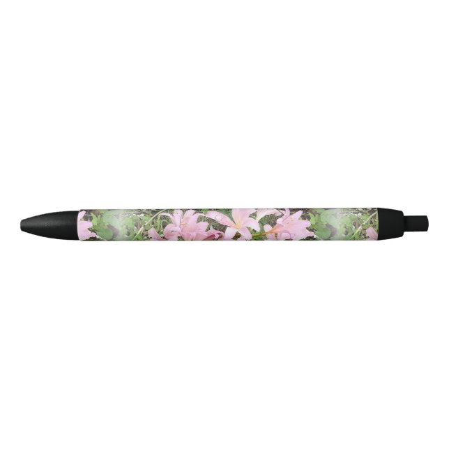 Bolígrafo De Tinta Negra Bonito Rosa Belladonna Lily Personalizado Pen (Anverso)