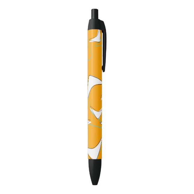 Bolígrafo De Tinta Negra Boomerangs Retro (Parte inferior (Vertical))
