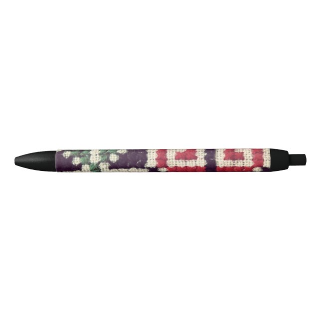 Bolígrafo De Tinta Negra Bordado ucraniano (Anverso)