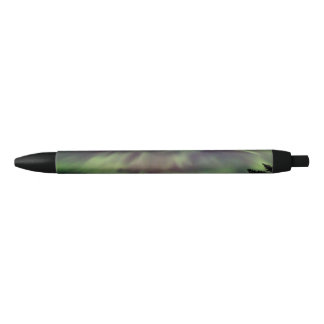 Bolígrafo De Tinta Negra Borealis de la aurora en Laponia finlandesa