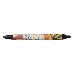 Bolígrafo De Tinta Negra botánico moderno