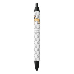 Bolígrafo De Tinta Negra Bullmastiff cervato perro de dibujos animados lind