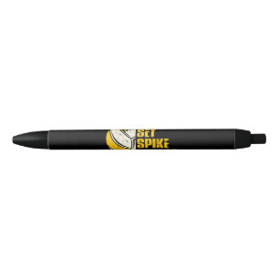 Bolígrafo De Tinta Negra Bump Set Spike Repetir voleibol Gracioso