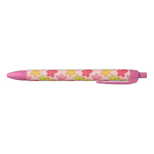 Bolígrafo De Tinta Negra Caballo de Goma Fruta Tropical Rosa