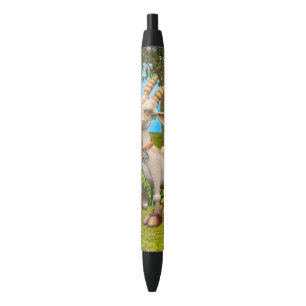 Bolígrafo De Tinta Negra Cabrito Feliz