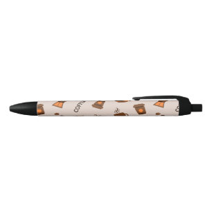 Bolígrafo De Tinta Negra Café