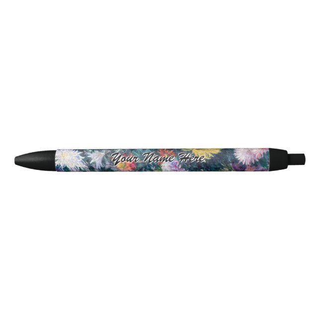 Bolígrafo De Tinta Negra Caillebotte - Crisantemo blanco y amarillo (Anverso)