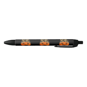 Bolígrafo De Tinta Negra Calabazas de Gorra Cute Leopardo