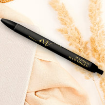 Caligrafía moderna de la escritura de un monograma