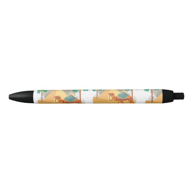 BOLÍGRAFO DE TINTA NEGRA CAMELLOS (Anverso)