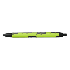 Bolígrafo De Tinta Negra Caminando en verde