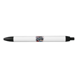 Bolígrafo De Tinta Negra Camión Monstruo Red White Boom