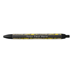 Bolígrafo De Tinta Negra Camo amarillo y verde, Camuflaje, Militar, Ejércit