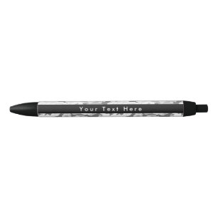 Bolígrafo De Tinta Negra Camo Gris, Camuflaje de Invierno, Camuflaje de Nie