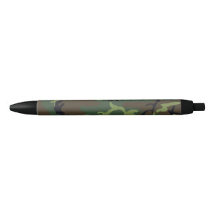 Bolígrafo De Tinta Negra Camo militar de la Selva Verde