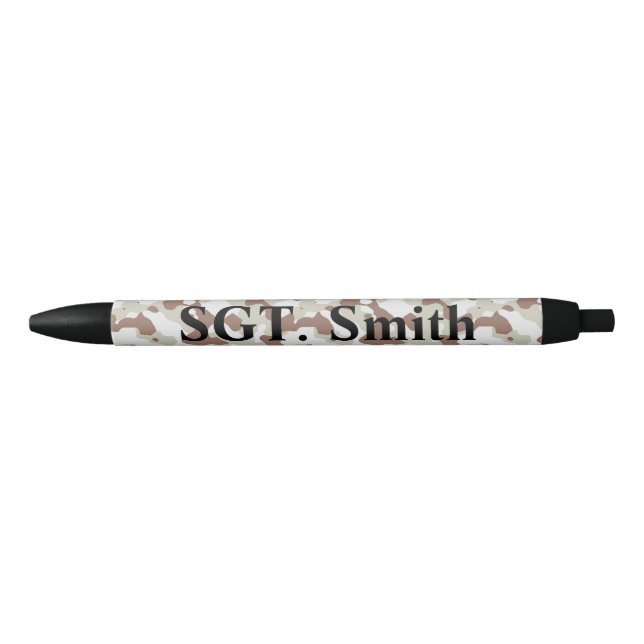Bolígrafo De Tinta Negra Camo Personalizado Pen (Anverso)