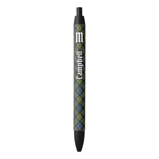 Bolígrafo De Tinta Negra Campbell Tartan (Frente vertical)