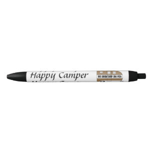 Bolígrafo De Tinta Negra "Campista contento - plumas" de la tinta viva, de