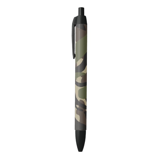 Bolígrafo De Tinta Negra Camuflaje del ejército  (Parte superior (vertical))
