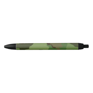 Bolígrafo De Tinta Negra Camuflaje del ejército del patrón Camo