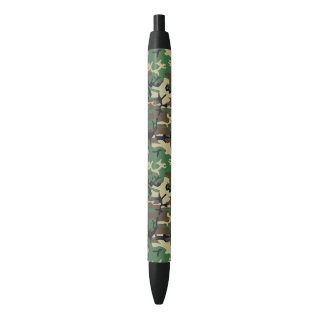 Bolígrafo De Tinta Negra Camuflaje militar (Frente vertical)