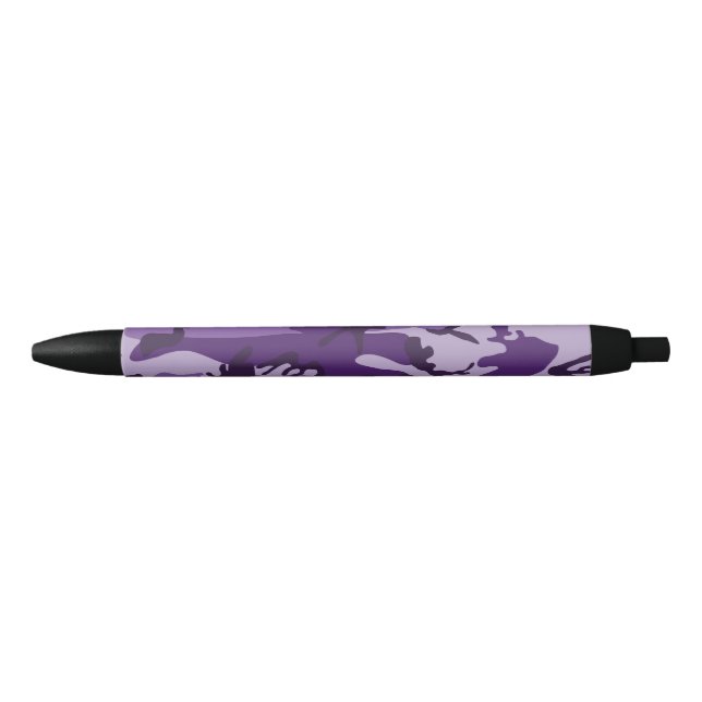 Bolígrafo De Tinta Negra Camuflaje morado, ejército (Anverso)