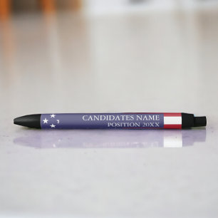 Bolígrafo De Tinta Negra Candidato personalizado para elección