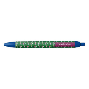 Bolígrafo De Tinta Negra Candy Cane Navidades Green