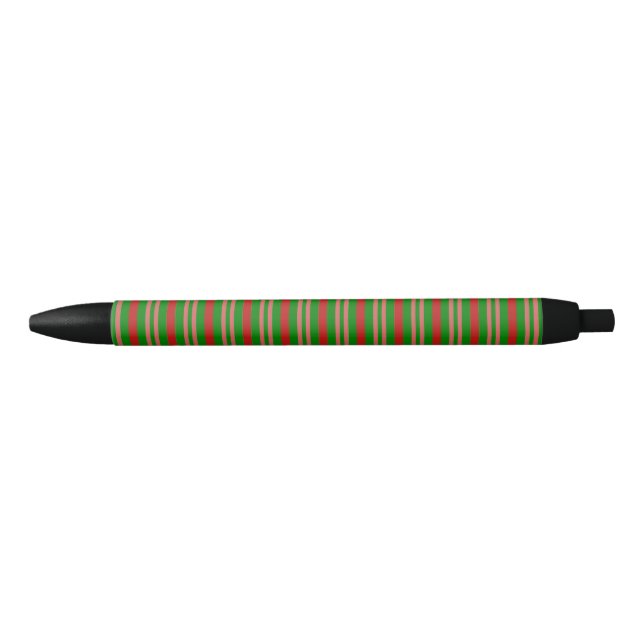 Bolígrafo De Tinta Negra Cañón de vándalo rojo y verde (Anverso)