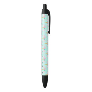 Bolígrafo De Tinta Negra Cara de Unicornio Adorable Colores Pastel Cuerno D