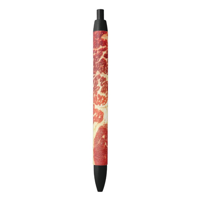 Bolígrafo De Tinta Negra Carne (Frente vertical)
