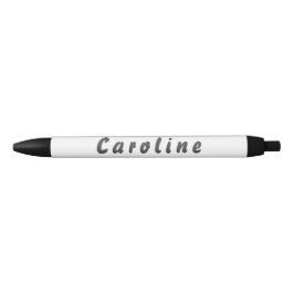 Bolígrafo De Tinta Negra Caroline Kugelschreiber