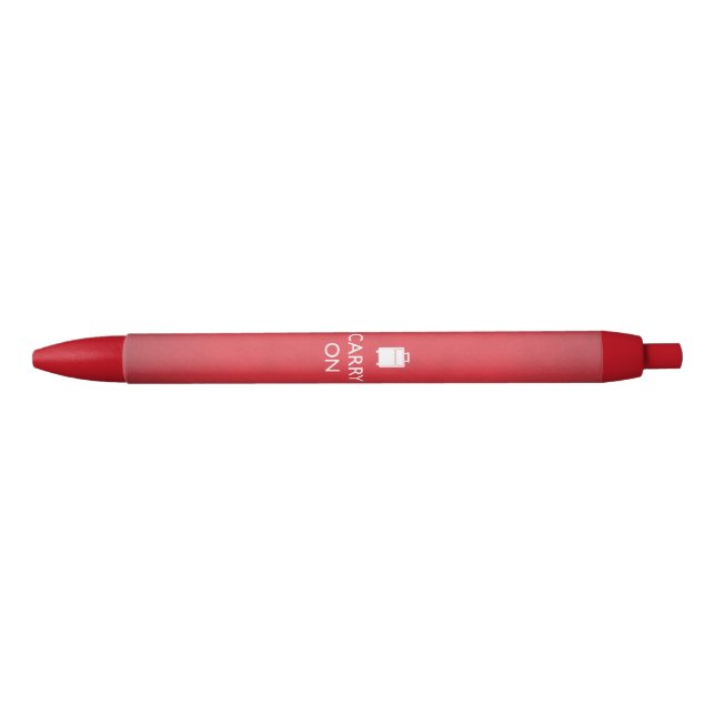 Bolígrafo De Tinta Negra CARRY ON - Equipaje - Funny Red (Anverso)