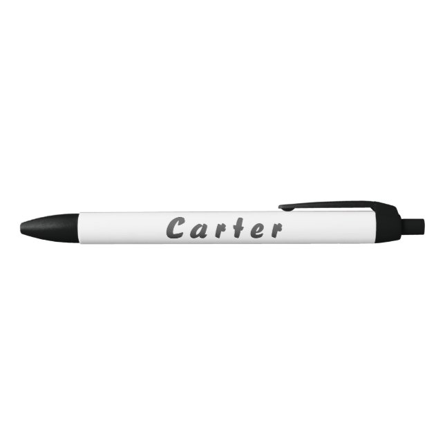 Bolígrafo De Tinta Negra Carter (Parte superior)