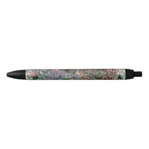 Bolígrafo De Tinta Negra Casa entre los Rosas por Claude Monet