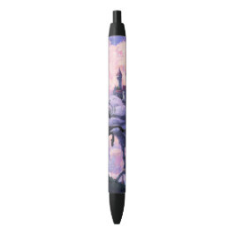 Bolígrafo De Tinta Negra Castillo de Unicornio