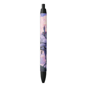 Bolígrafo De Tinta Negra Castillo de Unicornio