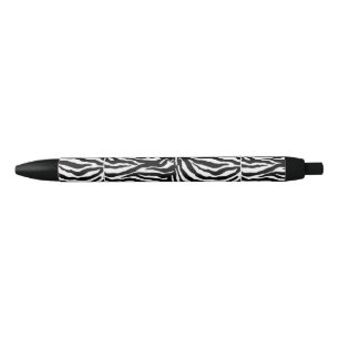 Bolígrafo De Tinta Negra Cebra blanco y negro modelada