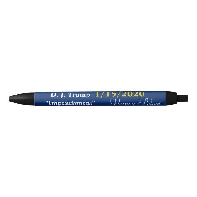 Bolígrafo De Tinta Negra Celebra el botín de esfuerzos de Pelosi Recolector (Anverso)