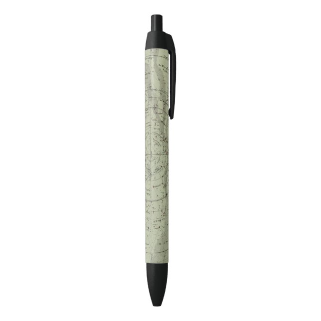 Bolígrafo De Tinta Negra Centro del mapa de cielo meridional (Parte inferior (Vertical))