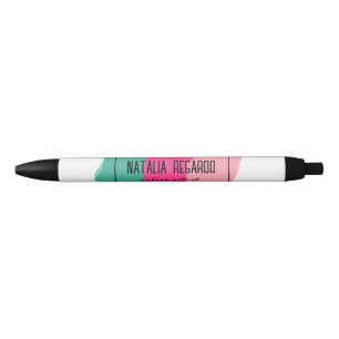 Bolígrafo De Tinta Negra Cepas modernas de colorido