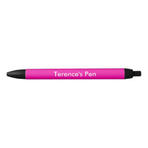 Bolígrafo De Tinta Negra Cerise brillante personalizado