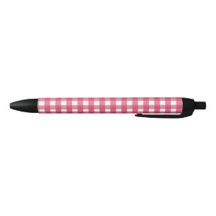 Bolígrafo De Tinta Negra Cerise gingham